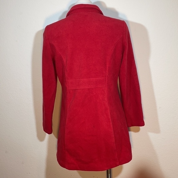 CELINE BY CHAMPION SOLID RED fleece COAT - Picture 5 of 10